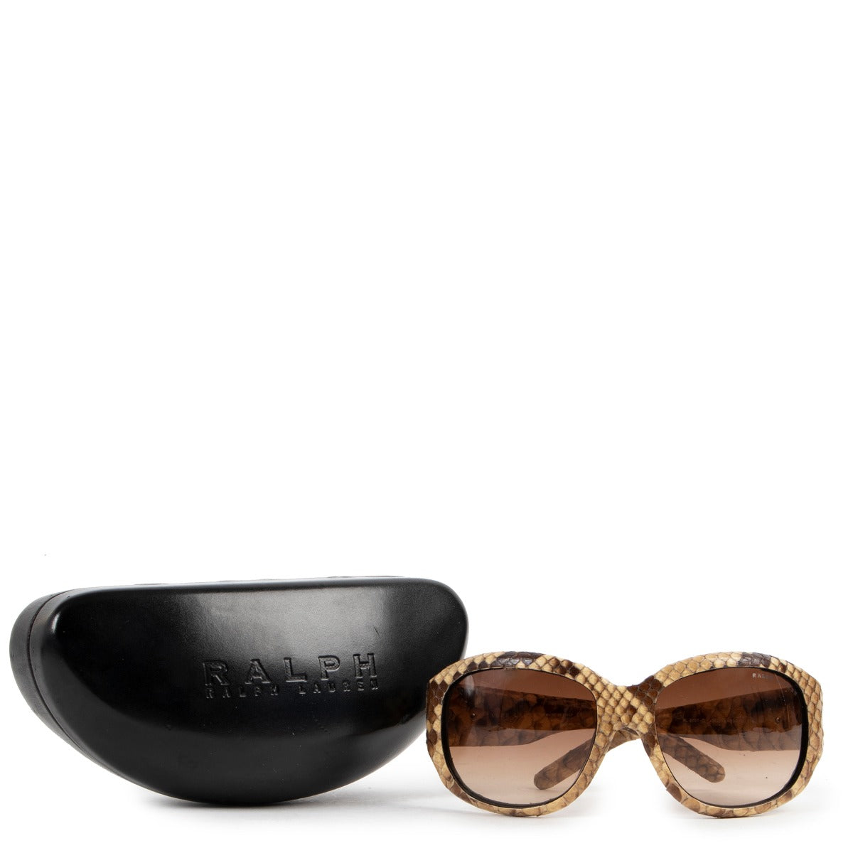 Buy and sell your items. Get these Ralph Lauren Brown Python Sunglasses online or in store at Labellov Antwerp