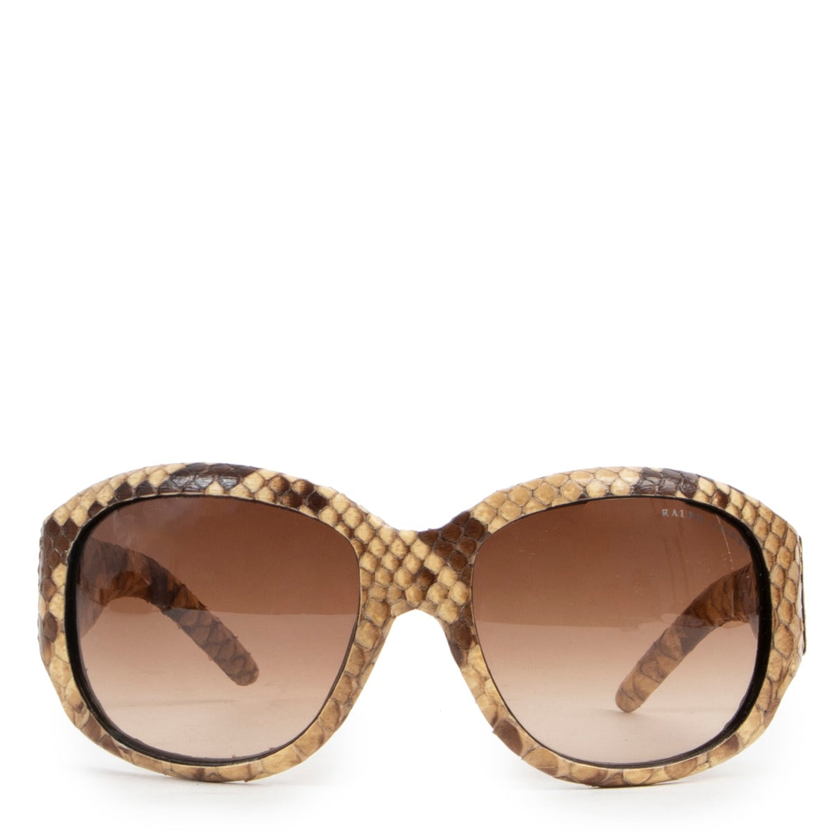 Ralph Lauren Brown Python Sunglasses