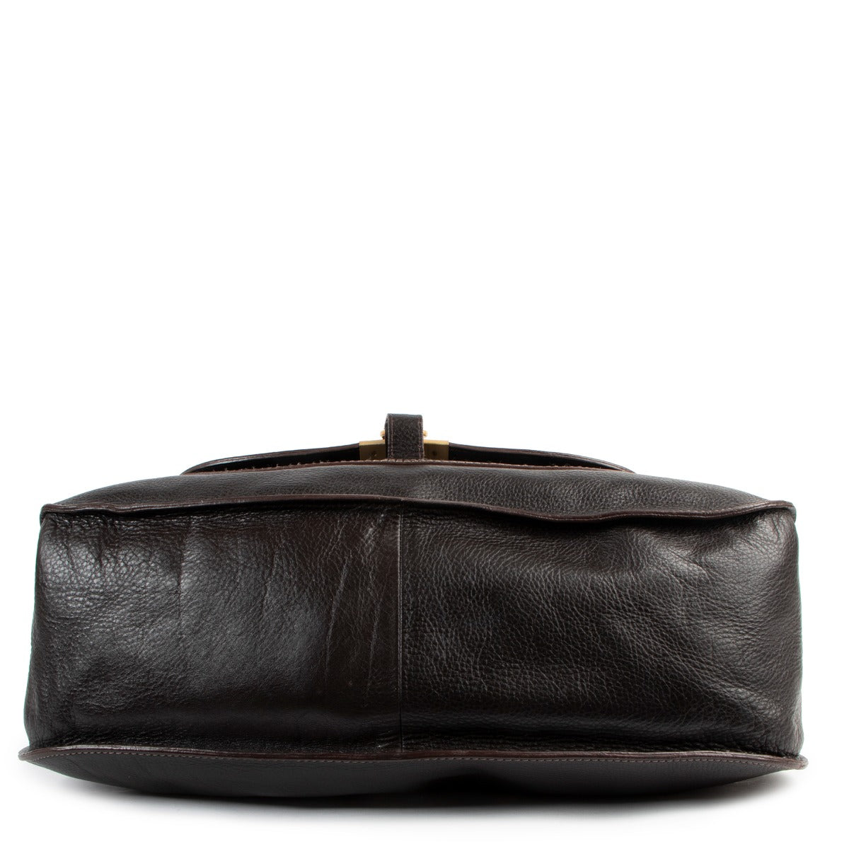 Shop safe online at Labellov in Antwerp this 100% authentic second hand Chloé Chocolate Brown Marcie Shoulder Bag