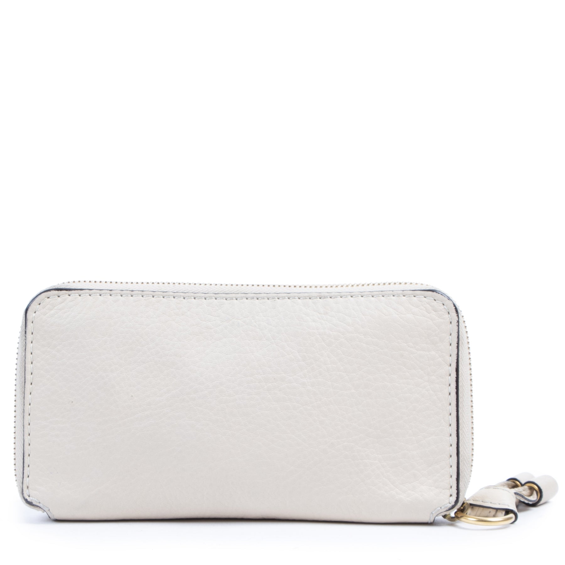 shop safe online Chloé Beige Marcie Zip Around Wallet