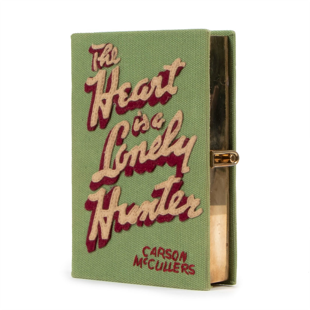 Olympia Le-Tan The Heart Is A Lonely Hunter Embroidered Clutch
