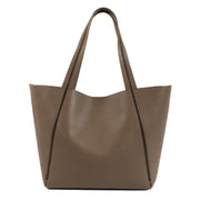 shop 100% authentic second hand Brunello Cucinelli Taupe Leather Shoulder Bag on Labellov.com