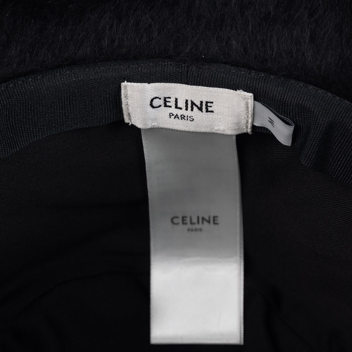 shop 100% authentic second hand Celine Black Fur Bucket Hat - Size M on Labellov.com