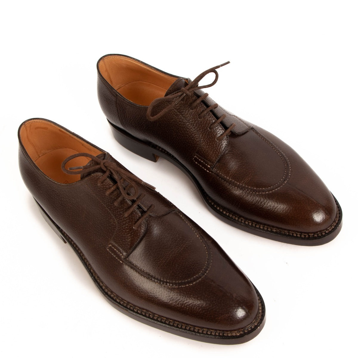 John Lobb Norway Split Toe Leather Derby Shoes