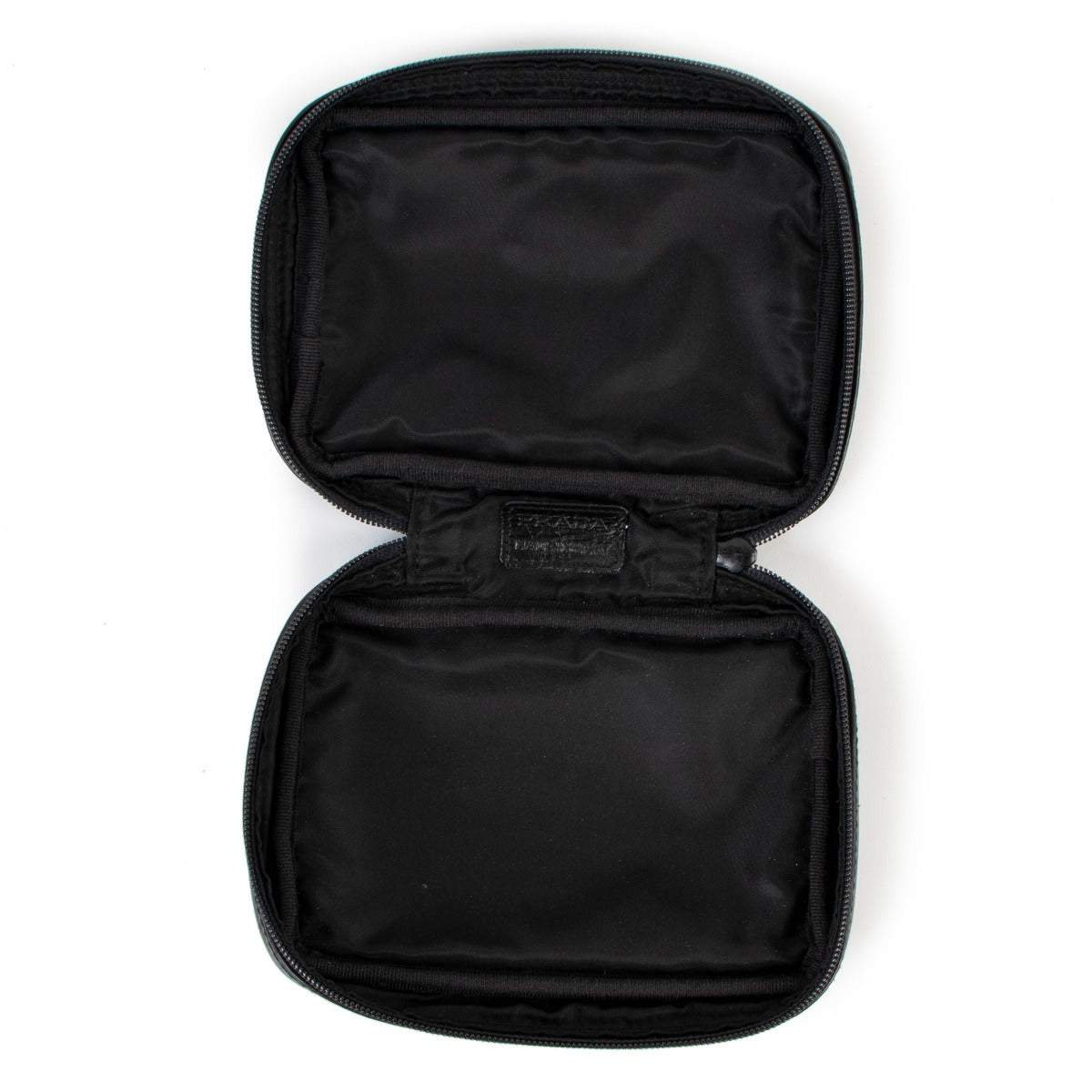 Authentic second hand Prada Black Logo Leather Pouch at Labellov