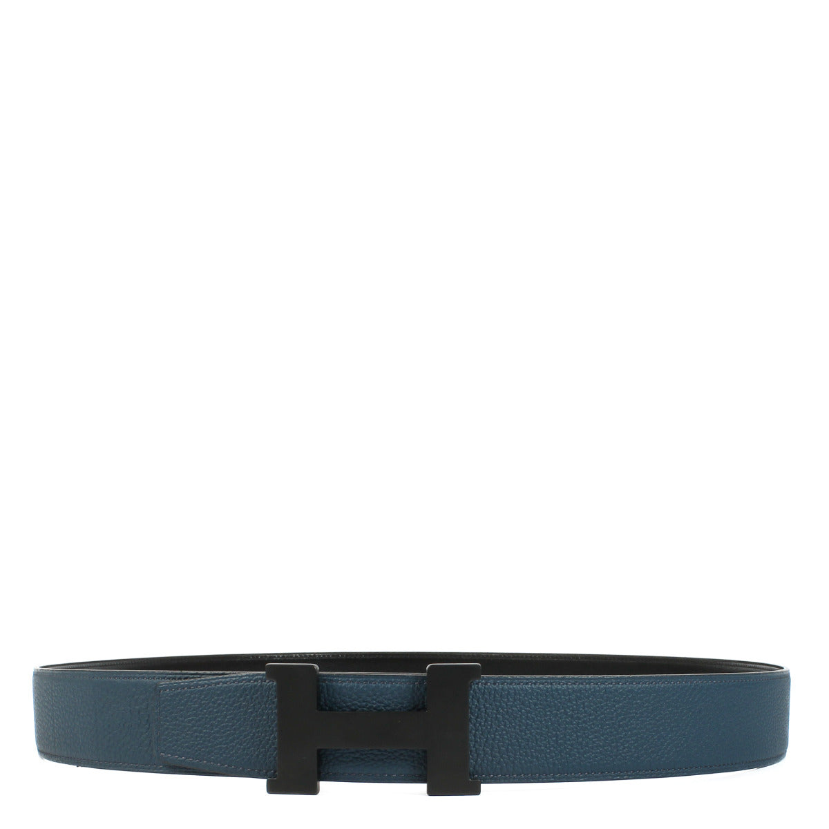 Hermès Constance So Black Reversible Black & Bleu de Prusse 38MM Belt - size