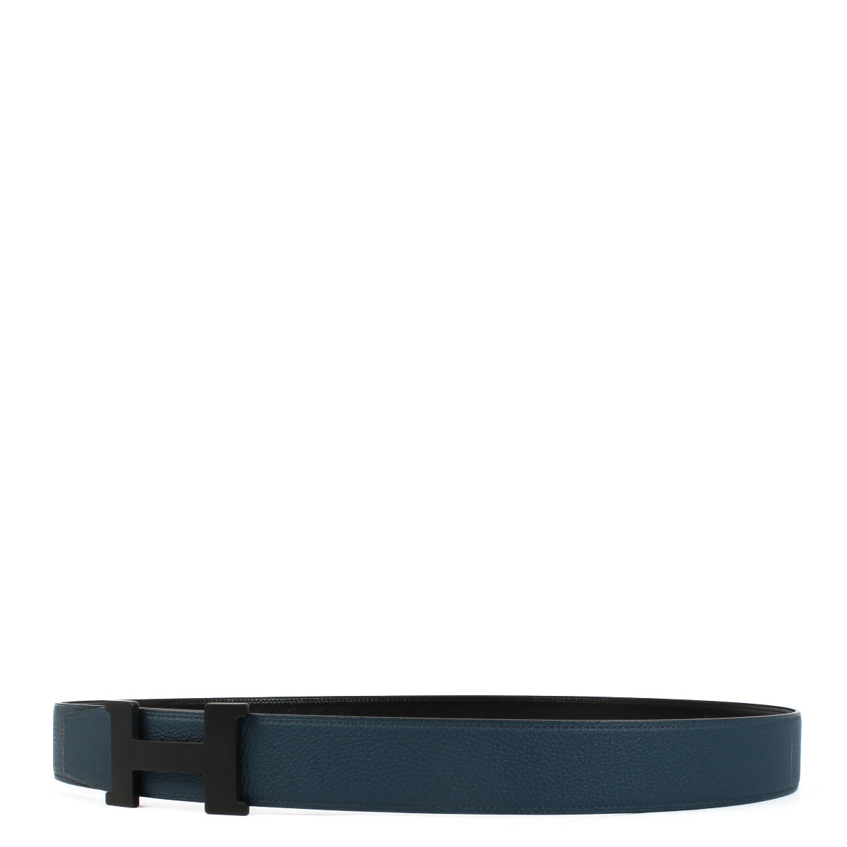 Hermès Constance So Black Reversible Black & Bleu de Prusse 38MM Belt - size 105