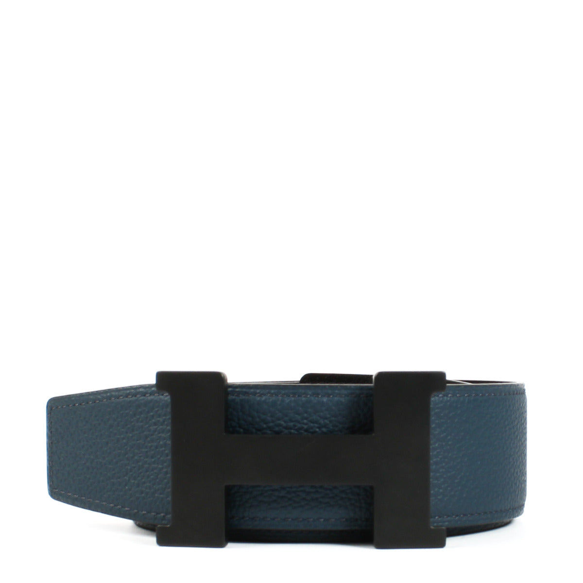 Hermès Constance So Black Reversible Black & Bleu de Prusse 38MM Belt - size