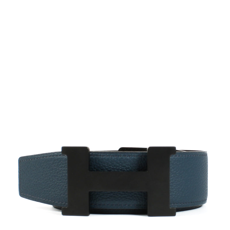 Hermès Constance So Black Reversible Black & Bleu de Prusse 38MM Belt - size