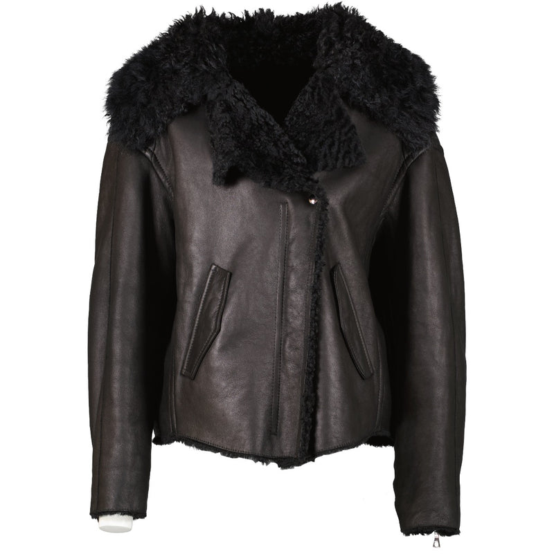 Shop 100% authentic second-hand Yves Salomon Black Jacket - Size FR 38 on Labellov.com