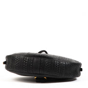 Buy an authentic second hand Delvaux Black Oval Toile De Cuir Backpack in very good condition at Labellov.com