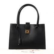 Buy an authentic second hand Salvatore Ferragamo Black Leather Marlene Shoulder Bag in very good condition at Labellov.