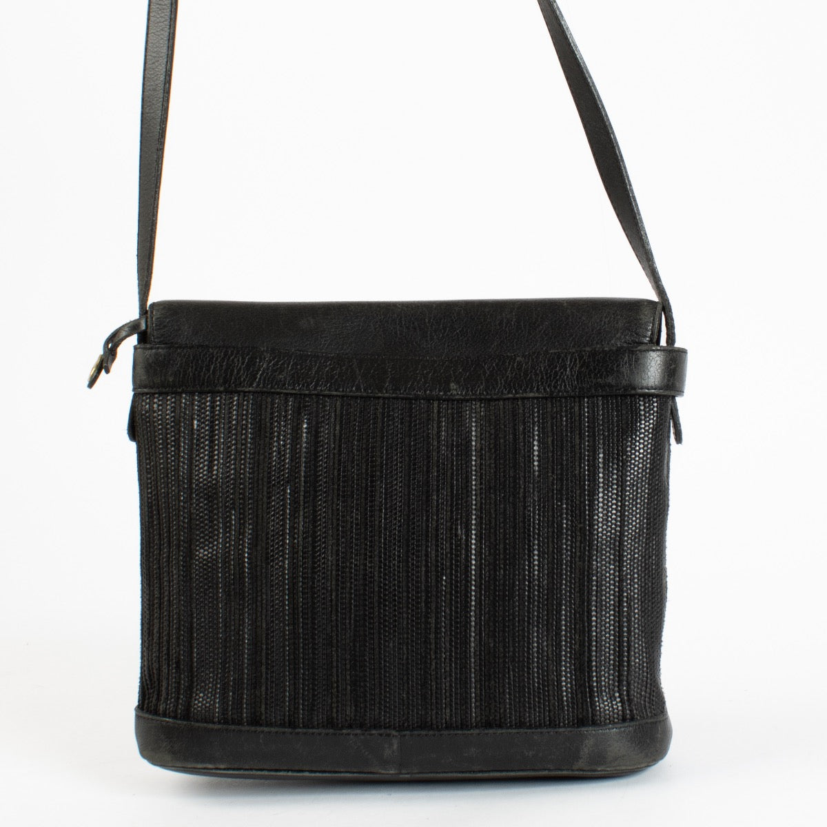 Authentic Preloved Delvaux Black Toile de Cuir Crossbody Bag on Labellov.com