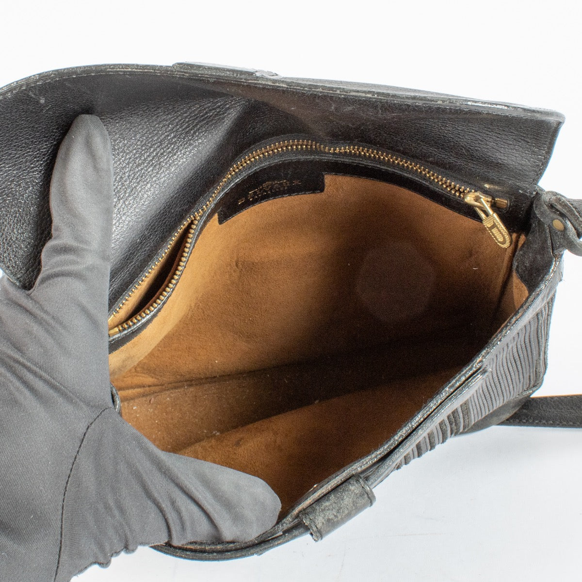 Authentic Preloved Delvaux Black Toile de Cuir Crossbody Bag on Labellov.com
