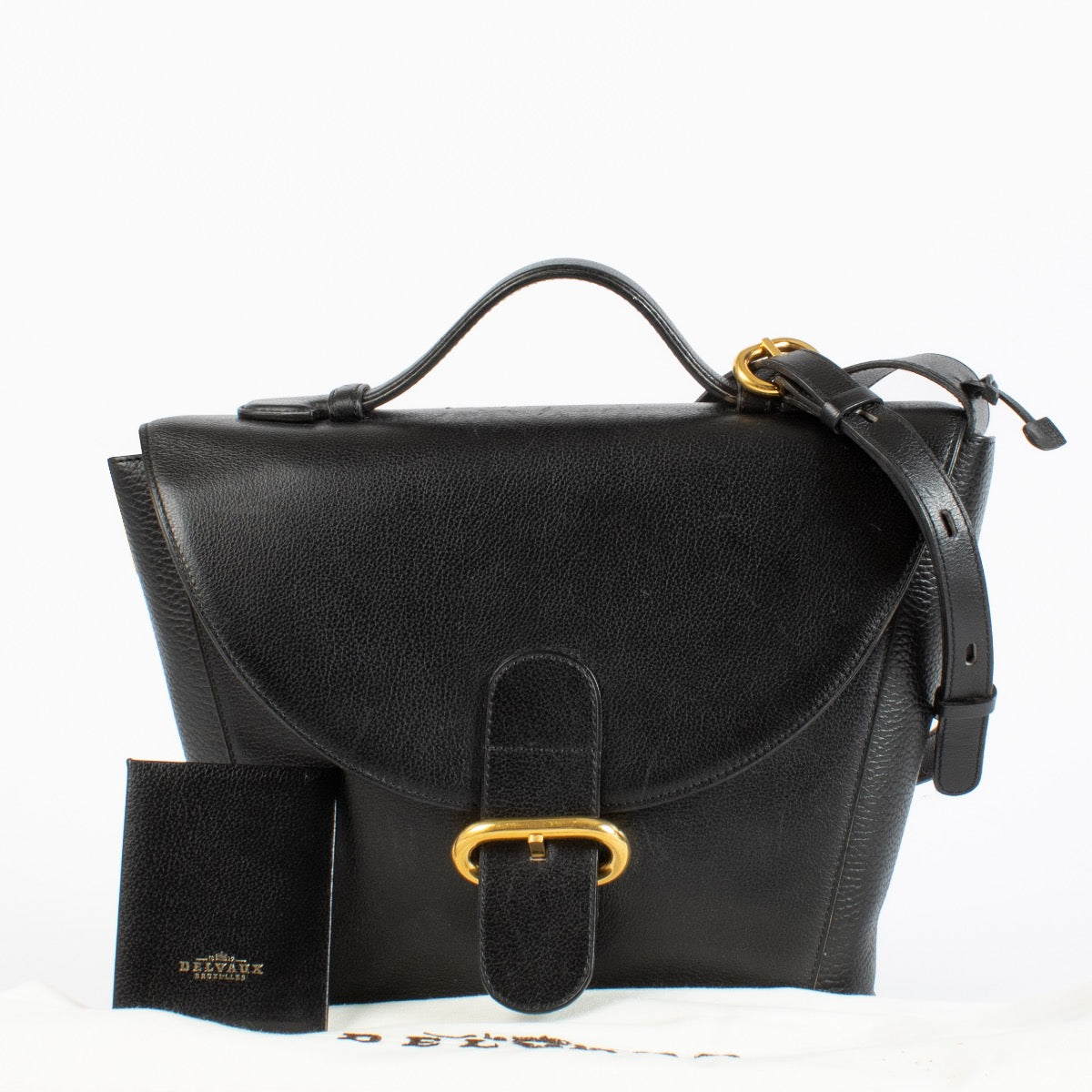 authentic preloved Delvaux Vintage Black Crossbody Bag on Labellov.com