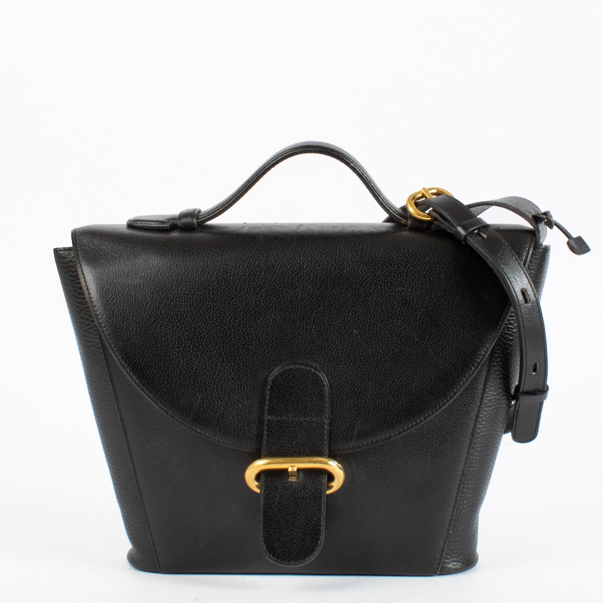 authentic preloved Delvaux Vintage Black Crossbody Bag on Labellov.com