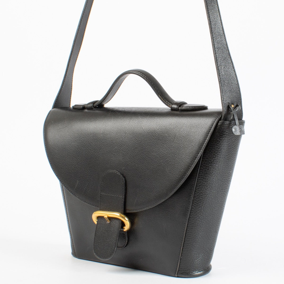 authentic preloved Delvaux Vintage Black Crossbody Bag on Labellov.com