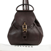 Delvaux Brown Lucifer Backpack for the best price at Labellov secondhand luxury in Antwerp