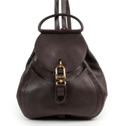 Delvaux Brown Lucifer Backpack for the best price at Labellov secondhand luxury in Antwerp