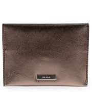 Prada Metallic Bronze Mini Enveloppe