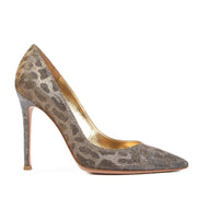 Gianvito Rossi Gianvito 100 Glitter Leopard-print Pumps