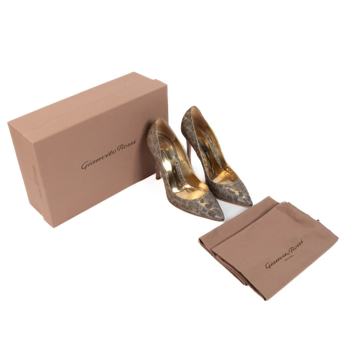 Gianvito Rossi Gianvito 100 Glitter Leopard-print Pumps