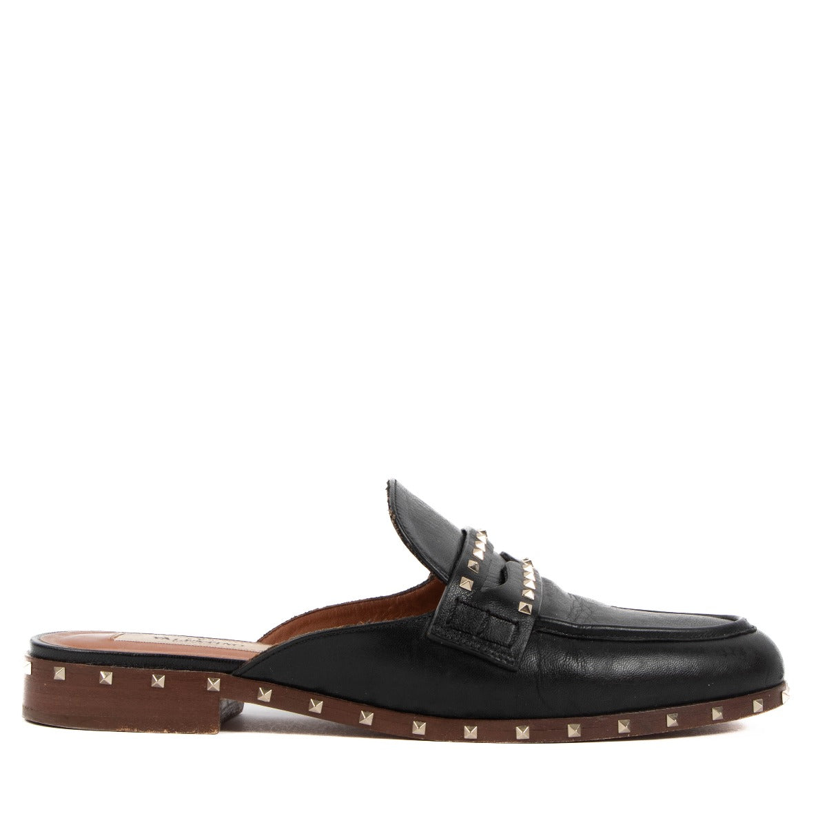 Valentino Garavani Black Rockstud Mules