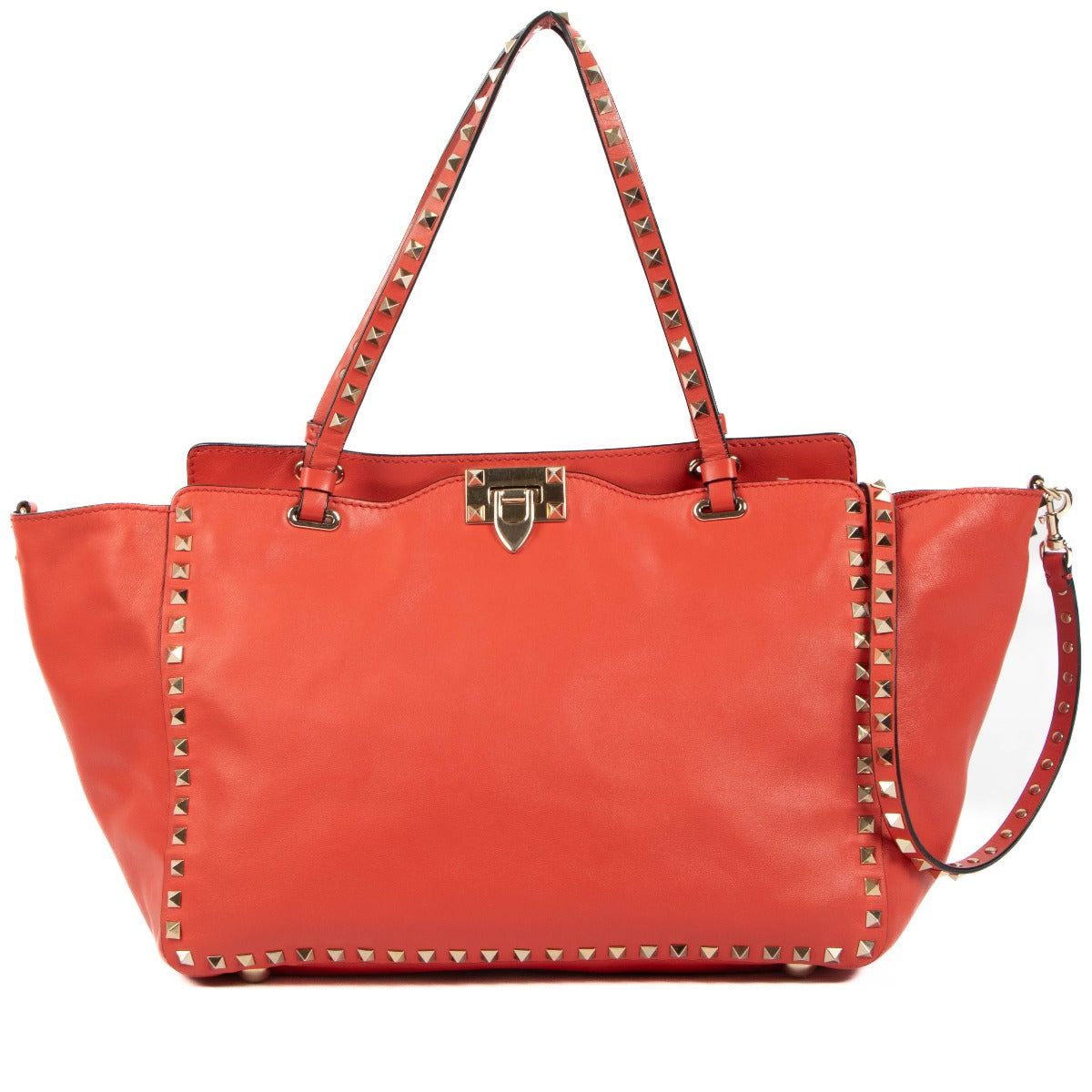 Valentino Garavani Coral Medium Rockstud Tote Bag