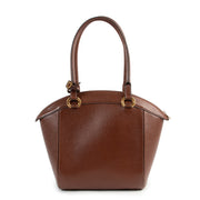 Shop safe online authentic second hand Delvaux Chestnut Brown Charme Top Handle Bag.