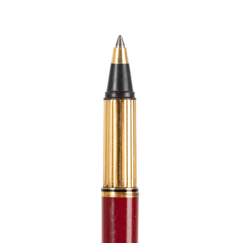 Must de Cartier Red Lacquer Gold-plated Trinity Ball Point Pen
