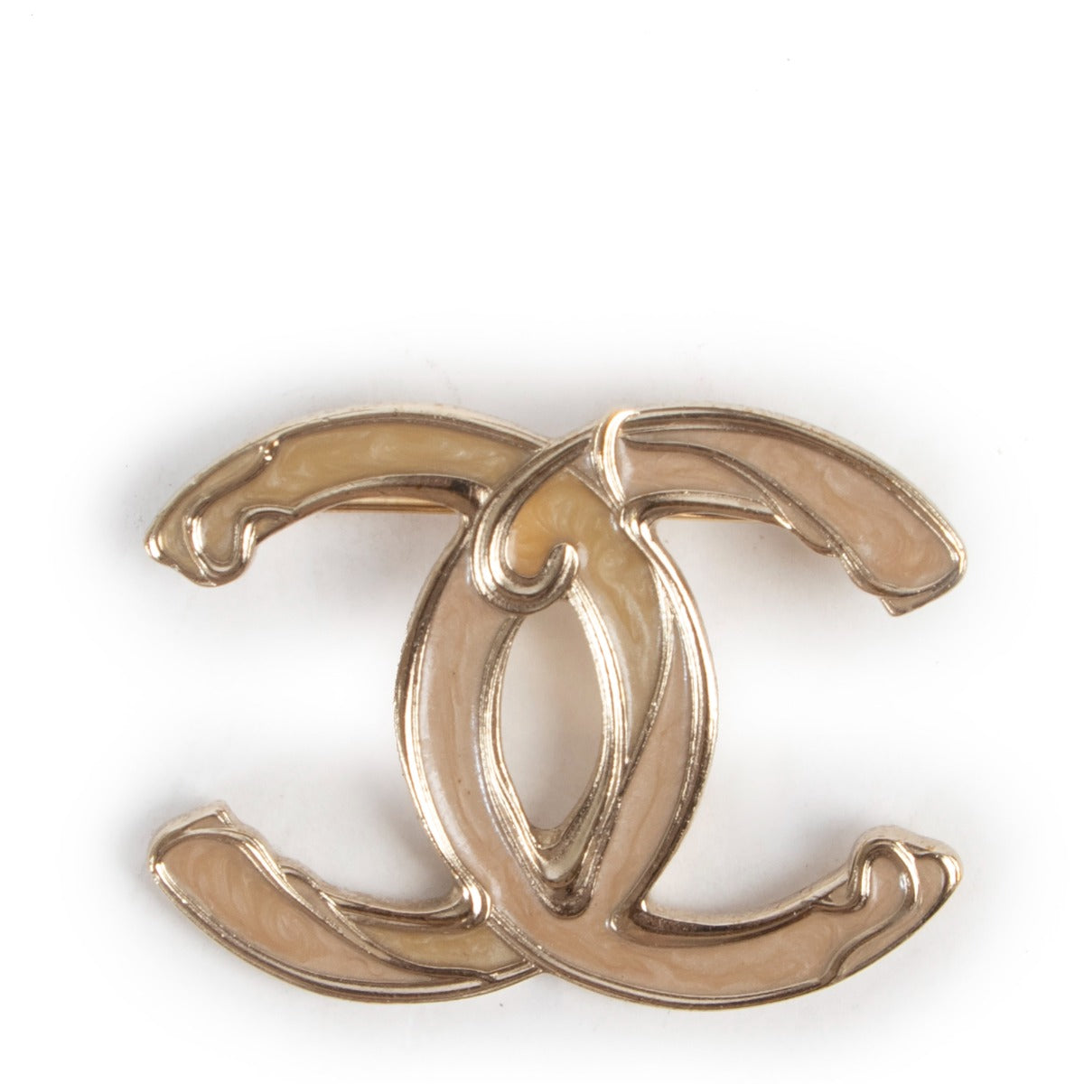 Chanel Spring 2010 CC Art Nouveau Enamel Brooch