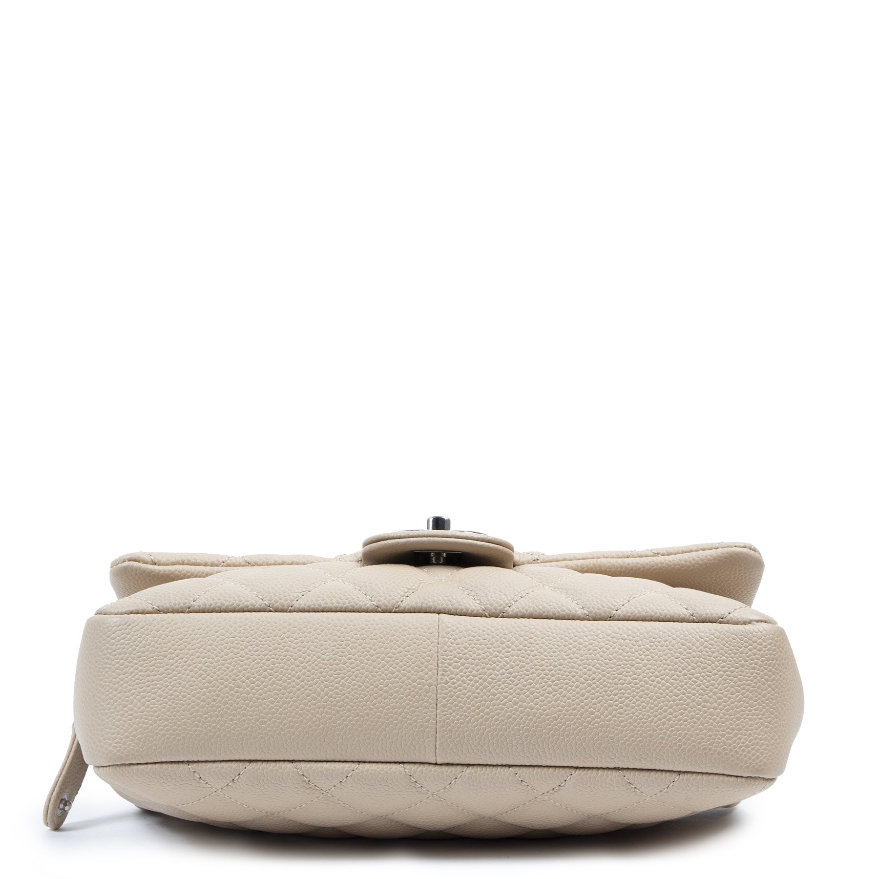 skip the waiting list shop online Chanel Beige Caviar Quilted Jumbo Easy Flap Bag