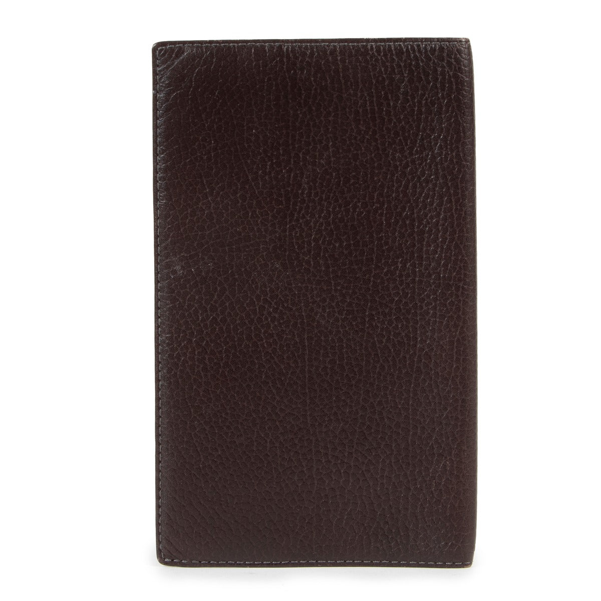 Delvaux Brown Leather Checkbook Holder