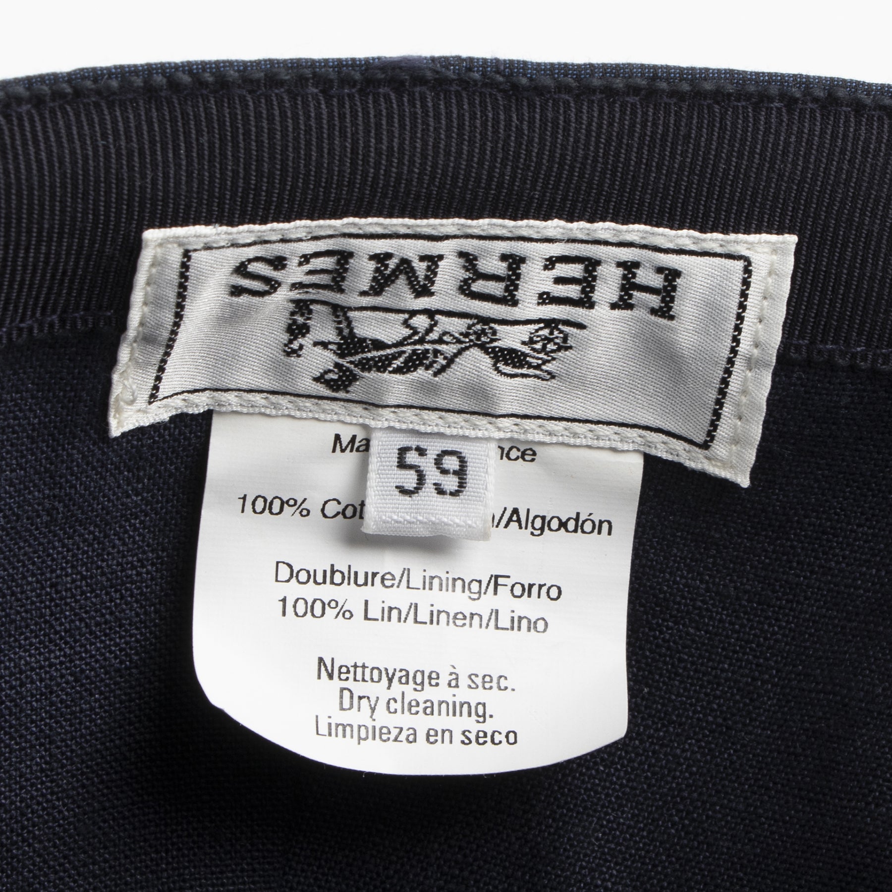 Hermès Blue Cotton Cap