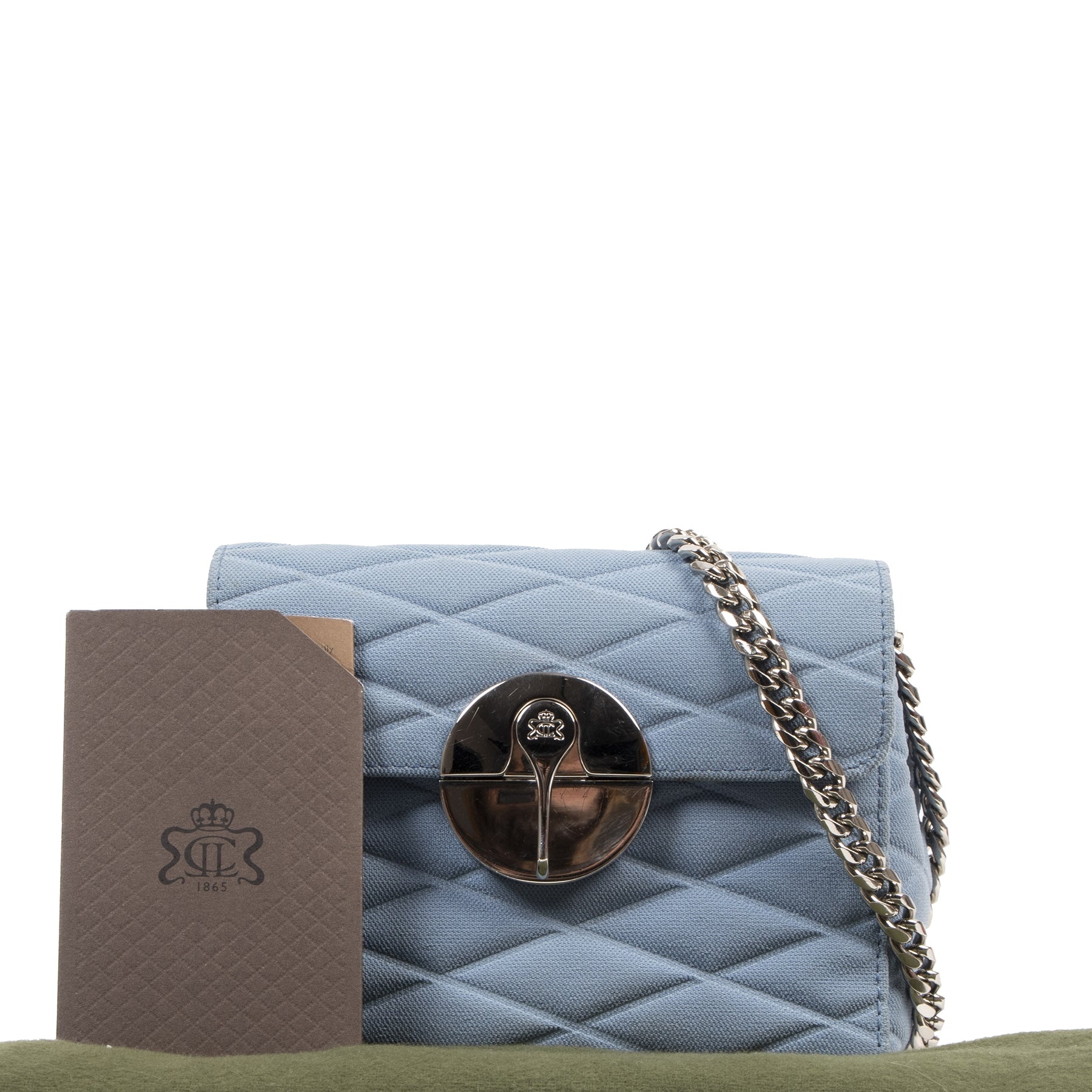 Authentic secondhand Lebeau-Courally Blue Mini Shoulder Bag designer bags fashion luxury vintage webshop safe secure online shopping