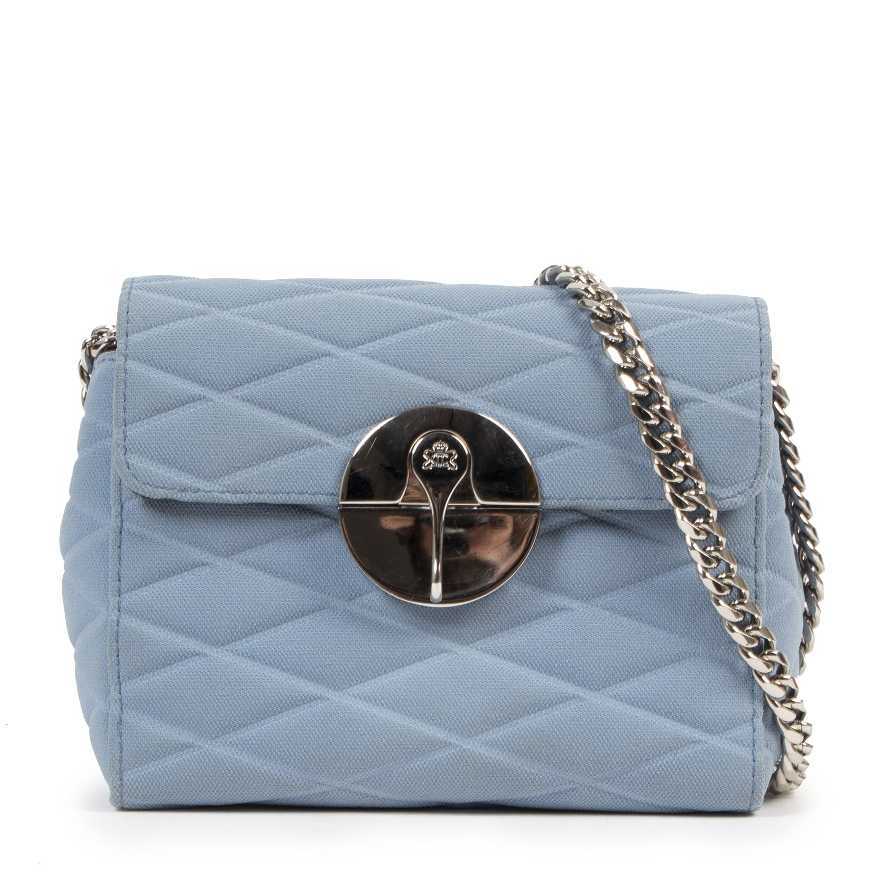 Authentieke Tweedehands Lebeau-Courally Blue Mini Shoulder Bag juiste prijs veilig online shoppen luxe merken webshop winkelen Antwerpen België mode fashion