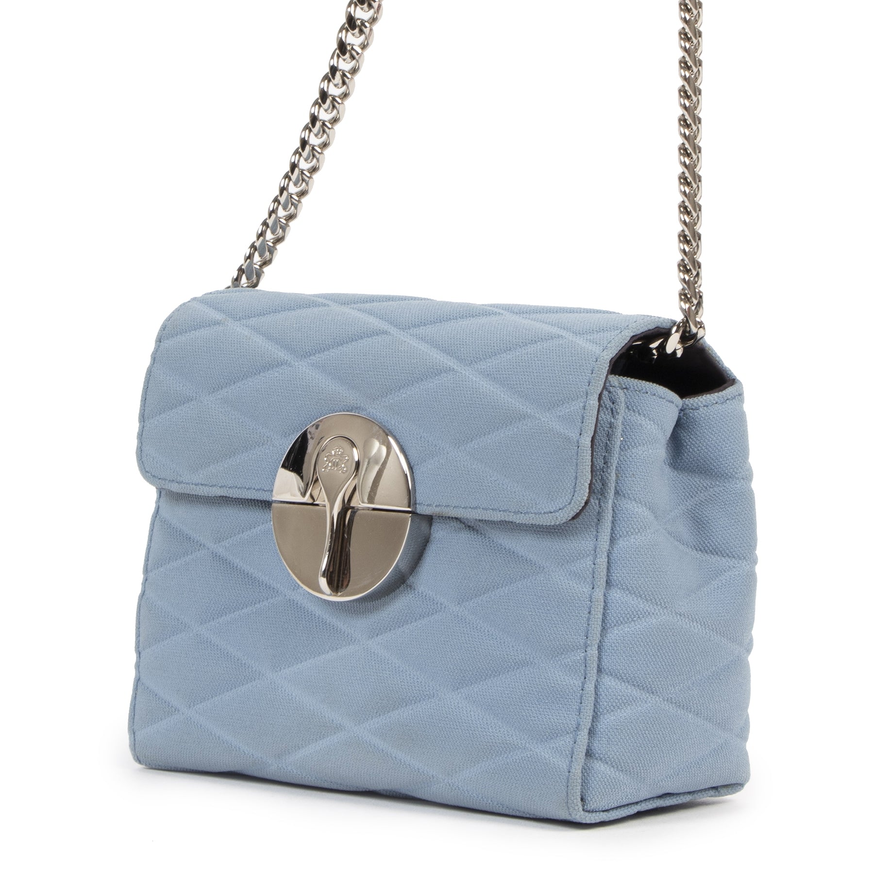 Authentic secondhand Lebeau-Courally Blue Mini Shoulder Bag designer bags fashion luxury vintage webshop safe secure online shopping