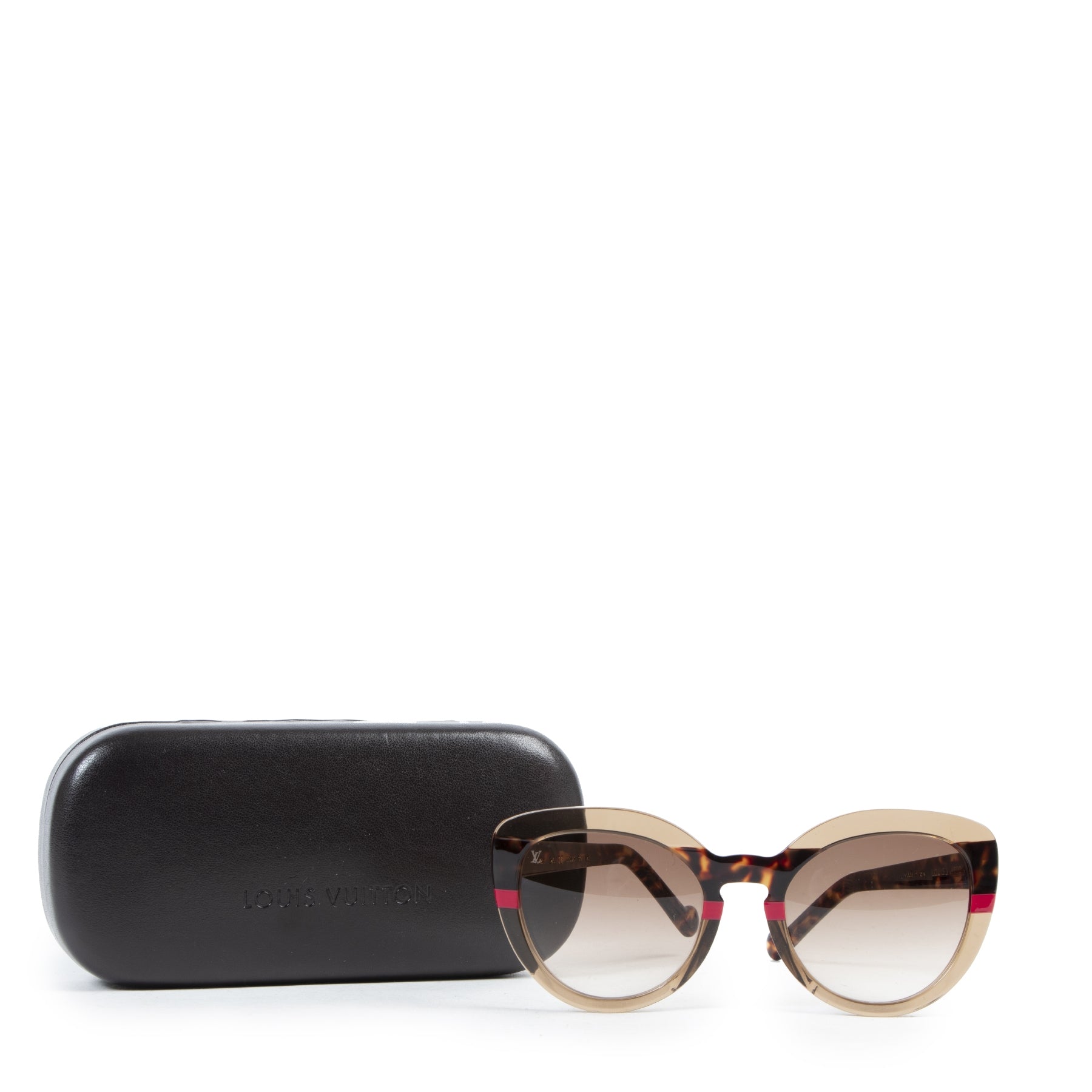 Authentic secondhand Louis Vuitton Brown Amber Sunglasses designer accessories fashion luxury vintage webshop safe secure online shopping