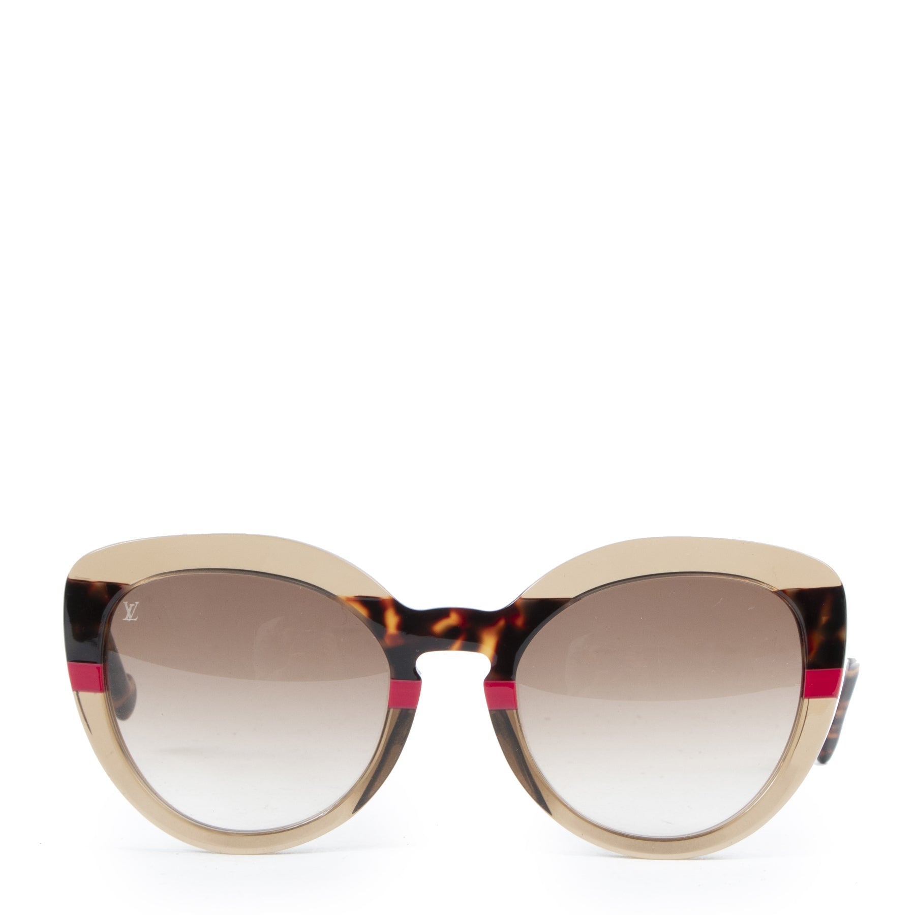 Authentieke Tweedehands Louis Vuitton Brown Amber Sunglasses juiste prijs veilig online shoppen luxe merken webshop winkelen Antwerpen België