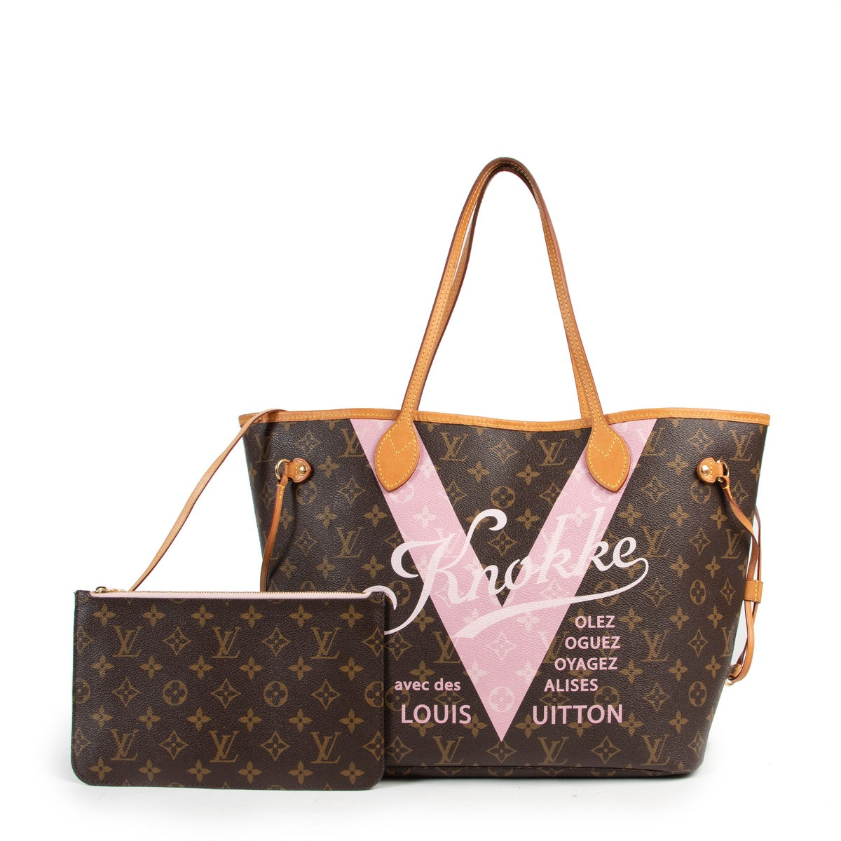 Shop safe online an authentic Louis Vuitton Monogram Limited Edition 'Knokke' Neverfull Bag at the right price at labellov.Com.