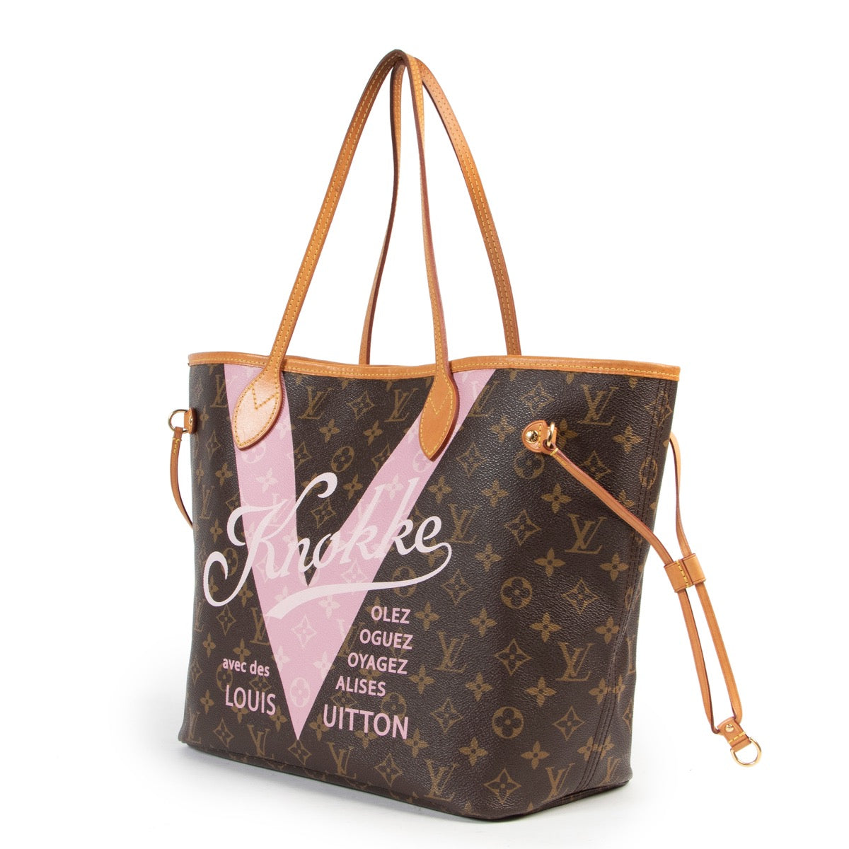 Shop safe online an authentic Louis Vuitton Monogram Limited Edition 'Knokke' Neverfull Bag at the right price at labellov.Com.