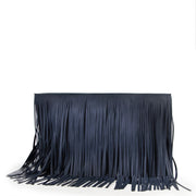 Shop safe online authentic Marni Dark Blue Fringe Clutch at the right price at Labellov.com.