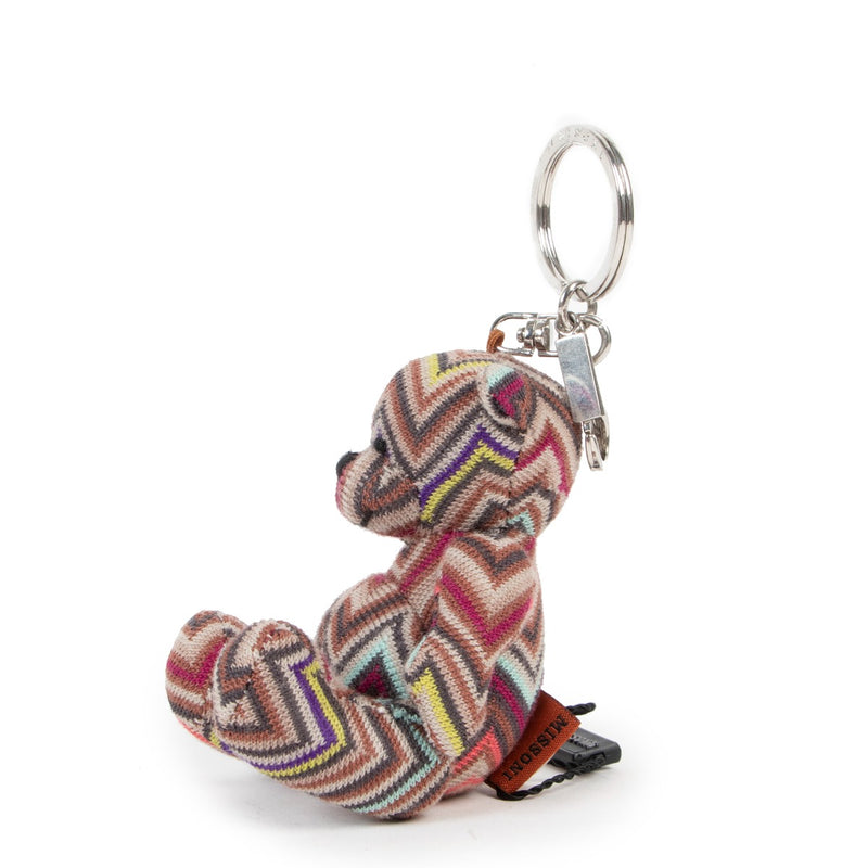 Missoni Knit Bear Keychain Bag Charm