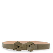 Shop safe online at Labellov in Antwerp this 100% authentic second hand Red Valentino Khaki Bow Belt - Size 95