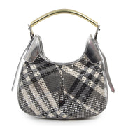 Authentique seconde-main vintage Burberry Silver Shoulder Bag achète en ligne webshop LabelLOV