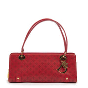 Authentieke Tweedehands Christian Dior Red Baguette Bag designer bags fashion luxury vintage webshop safe secure online shopping