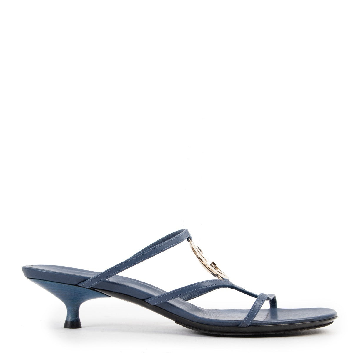 Shop safe online 100% authentic second hand Gucci Blue Sandals - Size 39 in very good condition at Labellov in Antwerp.
