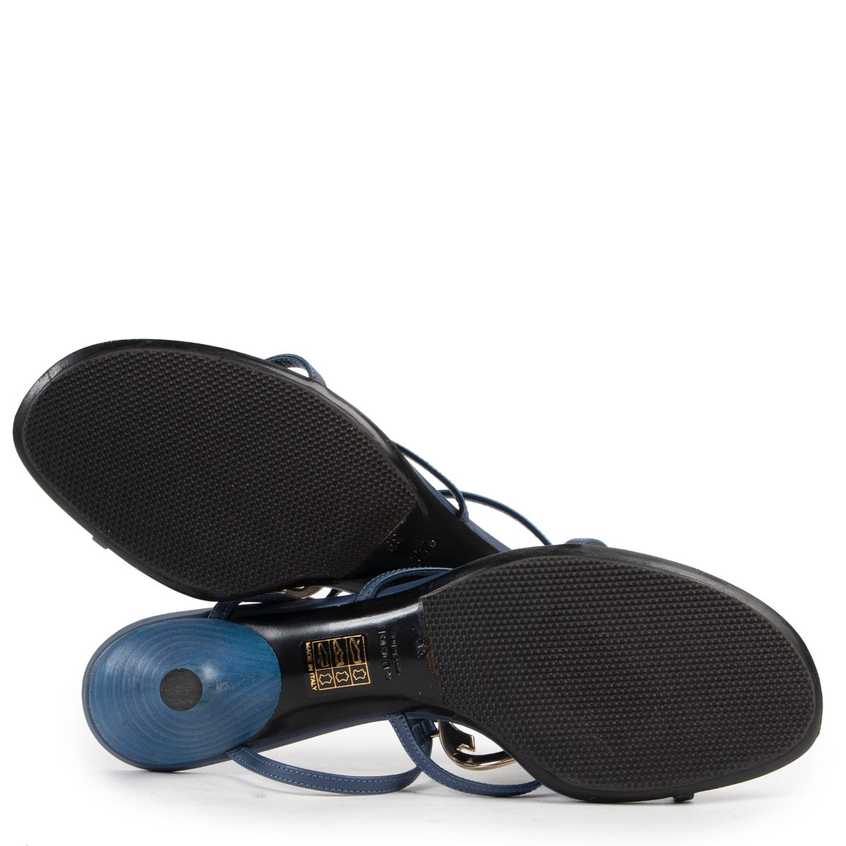 Shop safe online 100% authentic second hand Gucci Blue Sandals - Size 39 in very good condition at Labellov in Antwerp.