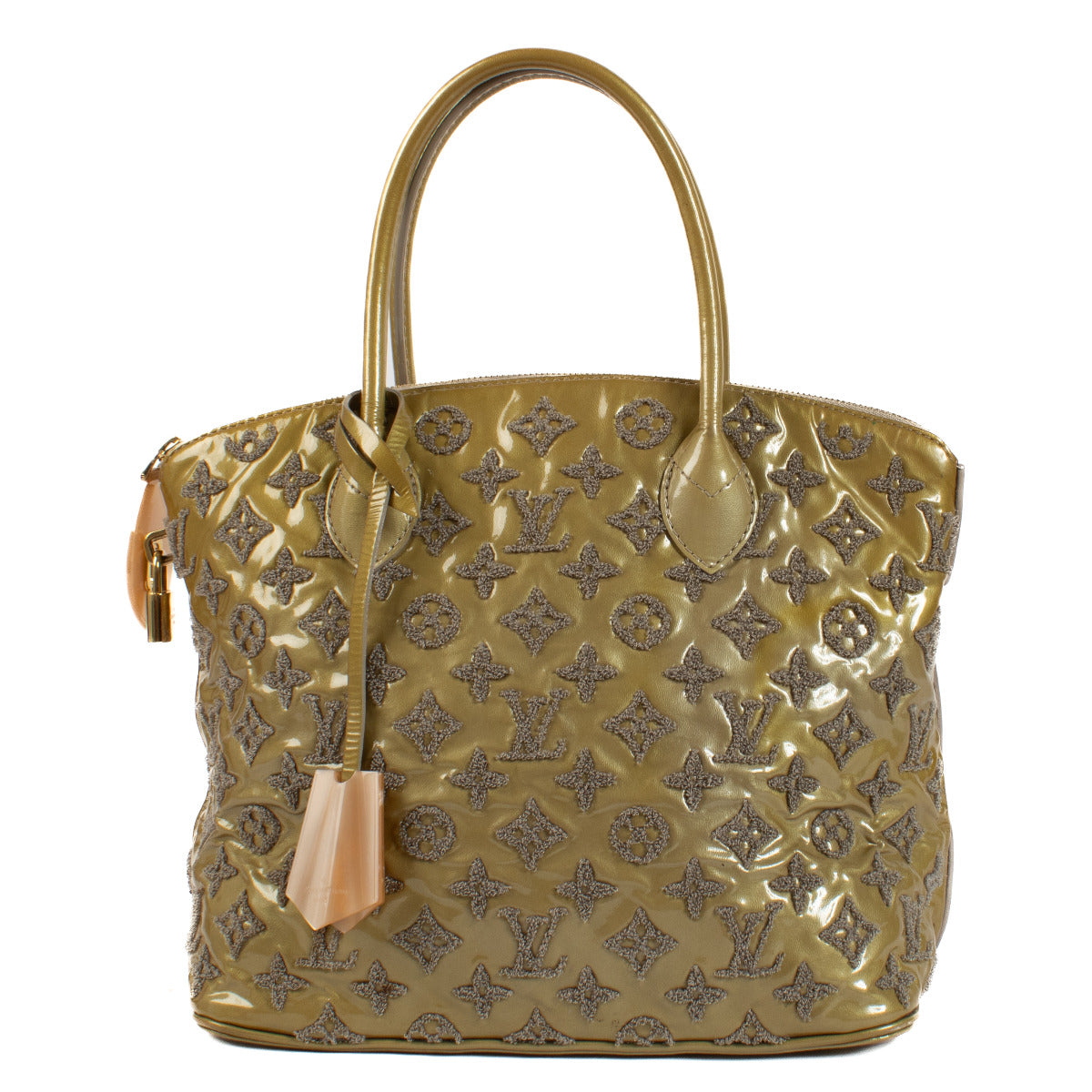Louis Vuitton Limited Edition Beige Monogram Fascination Lockit Bag