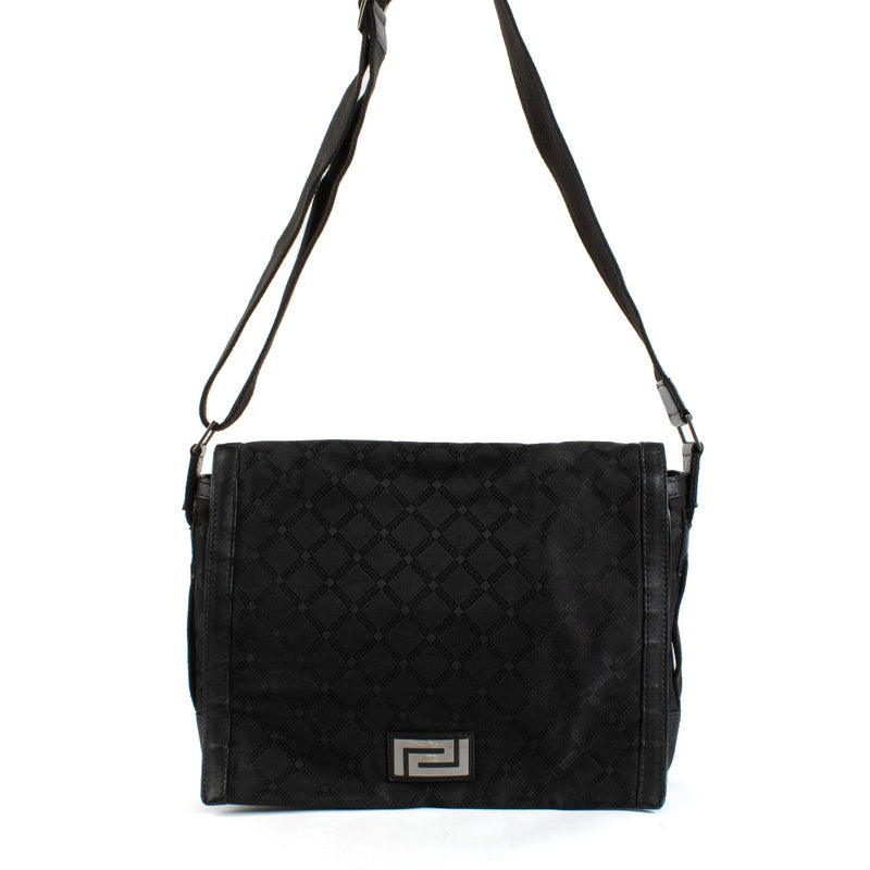 Shop safe online at Labellov in Antwerp and Knokke this 100% authentic second hand Versace Black Messenger Bag